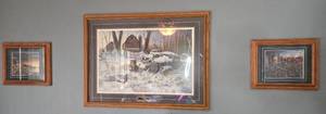 lot 183 image: Set of 3 Framed Art Prints Featuring Country Scenes
