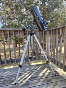 lot 196 image: Celestron PowerSeeker 127 EQ Telescope with Tripod