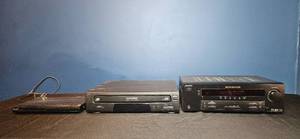 lot 220 image: Sony FMAM Receiver, Philips CD Changer, and Sony DVD Player Set