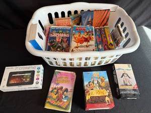 lot 226 image: Large Collection of VHS Tapes, Kids Movies, and More