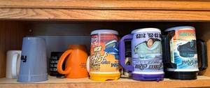 lot 240 image: Collection of Vintage Street Rod and Festive Mugs