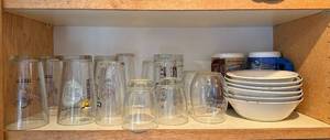 lot 241 image: Collection of Assorted Drinking Glasses and Bowls