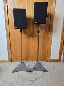 lot 298 image: Pair of Design Acoustics PS-55 Speakers on Stands