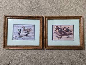 lot 363 image: Set of 2 Framed Waterfowl Prints