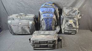 lot 375 image: Set of 4 Used Laptop Bags and Backpacks