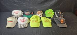 lot 386 image: Collection of 10 Assorted Branded Baseball Caps