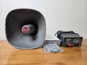 lot 414 image: Atlas-Sound Speaker with Pyramid PS-8K Power Supply and Installation Hardware