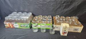 lot 418 image: Collection of Assorted Canning Jars and Lids