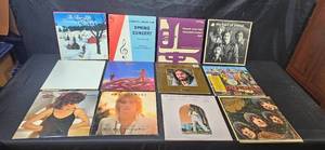 lot 423 image: Collection of Vintage Vinyl Records Featuring Iconic Artists