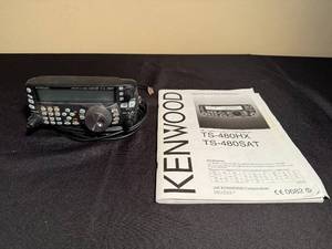 lot 428 image: Kenwood TS-480HX HF50 MHz All Mode Transceiver with Instruction Manual