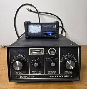 lot 434 image: Dentron Super Tuner Plus with Daiwa CN-101L SWR & Power Meter