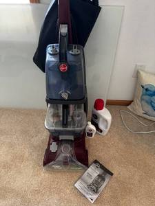 lot 205 image: Hoover Power Scrub Deluxe Carpet Washer with Cleaning Solutions