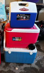 lot 207 image: Set of 3 Cooler Boxes including Playmate and Igloo