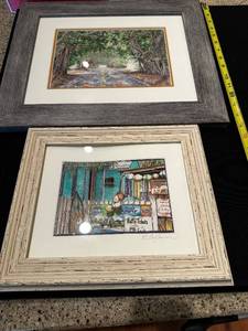 lot 233 image: Set of 2 Barbara Lapham Signed and Framed Art Prints
