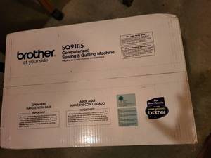 Brother SQ9185 Computerized Sewing and Quilting Machine New in Box with Case