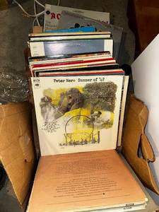 lot 455 image: Collection of 10 Vintage Vinyl Records Including Cast Albums and Soundtracks