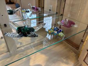 lot 40 image: Collection of Colorful Glass Sea Creatures Figurines