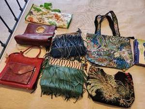 lot 132 image: Collection of 7 Decorative Handbags with Unique Designs