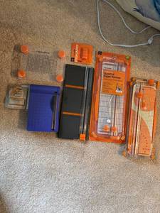 lot 155 image: Large Collection of Paper Trimmers and Office Supplies
