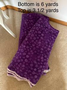 lot 159 image: Over 9 Yards of Purple Polar Fleece Fabric
