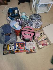 lot 262 image: Lot of Crochet Supplies and Craft Kits Including Yarn and Books