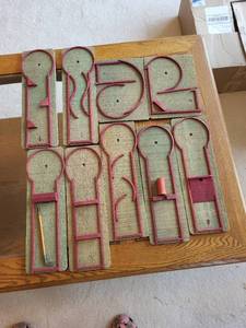 lot 333 image: Vintage miniature wooden golf course
