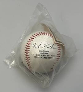 lot 92 image: BABE RUTH REPLICA Signed Baseball (With COA) In Original Bag