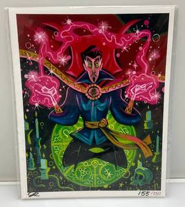lot 100 image: Doctor Strange Limited Edition Fan Art Autographed Bam Geek 155250 Jonathan Adrian 8 x 10 COA