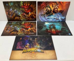 lot 101 image: Misc. Blizzcon Art Posters Autographed By Artists Including DIABLO, HEROES OF THE STORM & More (HEARTHSTONE NOT AUTOGRAPHED) 14 x 20