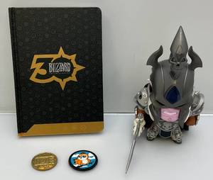 lot 107 image: Misc. BLIZZARD Blizz Con Collectibles Including Exclusive Cute But Deadly Colossal Arthas Led Light Up 8 Tall & More
