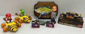 lot 108 image: Misc. Collectible Toys Including Billy Bass, Mario Cart & More