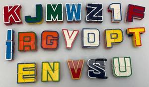 lot 123 image: Group Of Misc. Vintage Alphabots