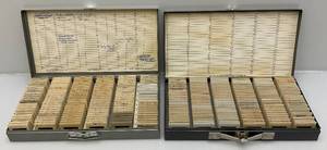 lot 29 image: Misc. Vintage Slides In Metal Storage Boxes