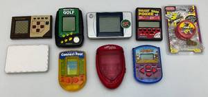 lot 82 image: Vintage Handheld Games Including Hangman & More