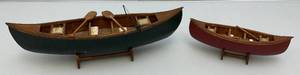 lot 151 image: Vintage Wooden Canoe Models 1 8 1 13