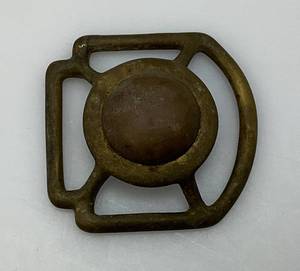 lot 155 image: Vintage Civil War Brass Buckle 2 14 X 2 14