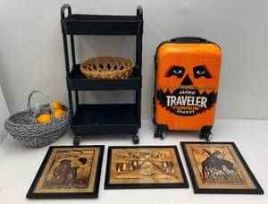lot 186 image: Misc. Household Items & More Including JACKO Traveler Pumpkin Shandy & More