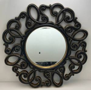 lot 190 image: 40 12 Ornate Framed Mirror (Mirror Measures 19)