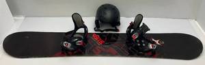 lot 191 image: Fifty One Fifty (SISA) Vice 159Cm Snowboard & ILM Helmet Size Med.
