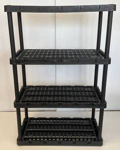 lot 197 image: 4 Level Plastic Storage Shelf 36 L x 54 12 H x 18 W