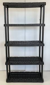 lot 198 image: 5 Level Plastic Storage Shelf 36 L x 72 H x 18 W
