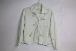 lot 3 image: Artisans Floral Embroidery Button-Up Jacket