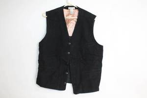 lot 8 image: Claiborne Mens Black Cotton Vest Size M