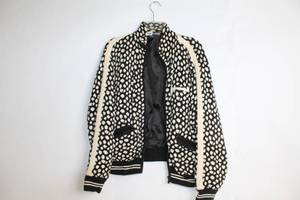 lot 11 image: Jamie Sadock Black and White Polka Dot Jacket, Size S