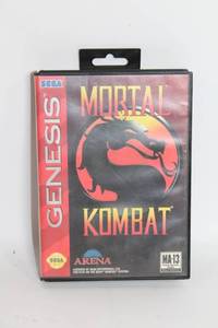 lot A-47 image: Mortal Kombat for Sega Genesis with Manual in Original Case