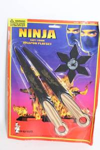 lot 57 image: Ninja Soft Foam Weapon Playset with Throwing Star and Knives
