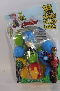 lot A-76 image: Marvel Avengers 16 Count Candy Filled Eggs