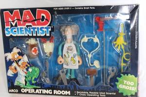 lot A-89 image: Unopened Mad Scientist Operating Room Toy Set - Bendable Figure & Tools