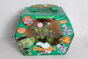 lot A-95 image: Dino-Chi Interactive Robo-Chi Pets T-Rex Toy in Original Packaging