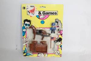 Vintage Toys R Us Cowboy Playset with Horse and Cart